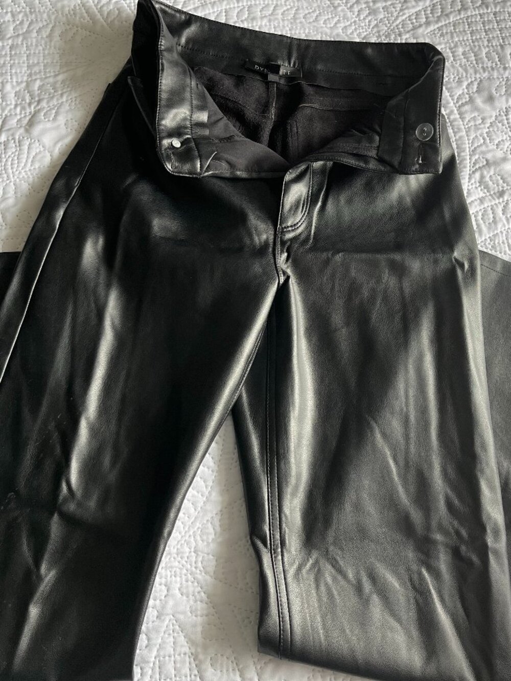 Black pleather pants, size 0, from Dynamite
